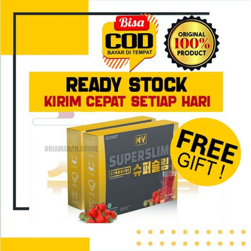 MVSuper Slim 1 Box 15 Sachet MVSUPERSLIM MV SUPER SLIM Fiber Drink By Maria vania Minuman Diet pelan