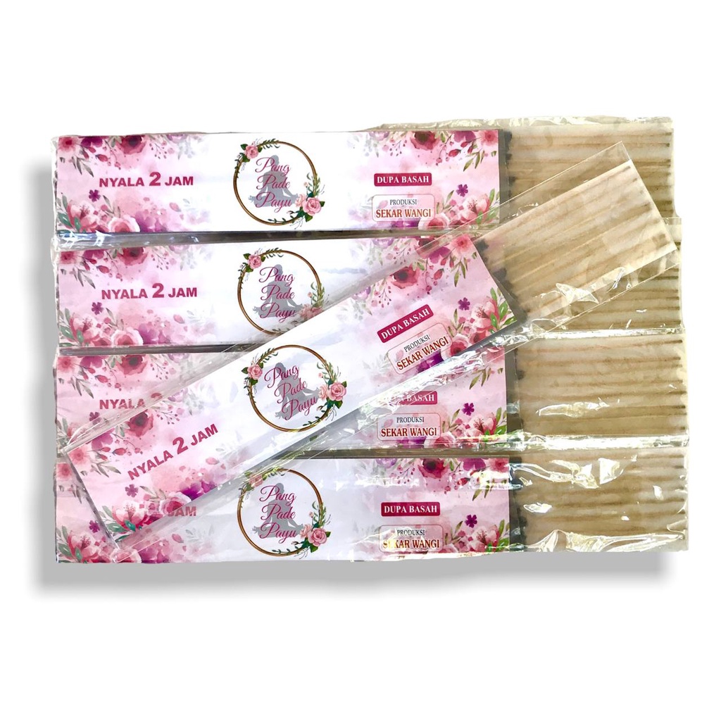 Dupa Hio Basah 2 Jam Aromatherapy Pang Pade Payu Panjang Stick 28 cm Nyala 2 Jam isi 8 stick Abu Dingin Produksi Sekar Wangi