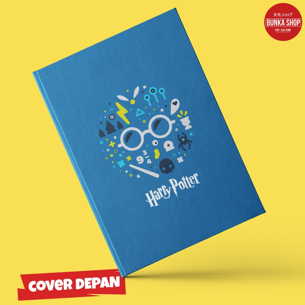 

Note Book Film Harry Potter Blue Cover Hardcover A5
