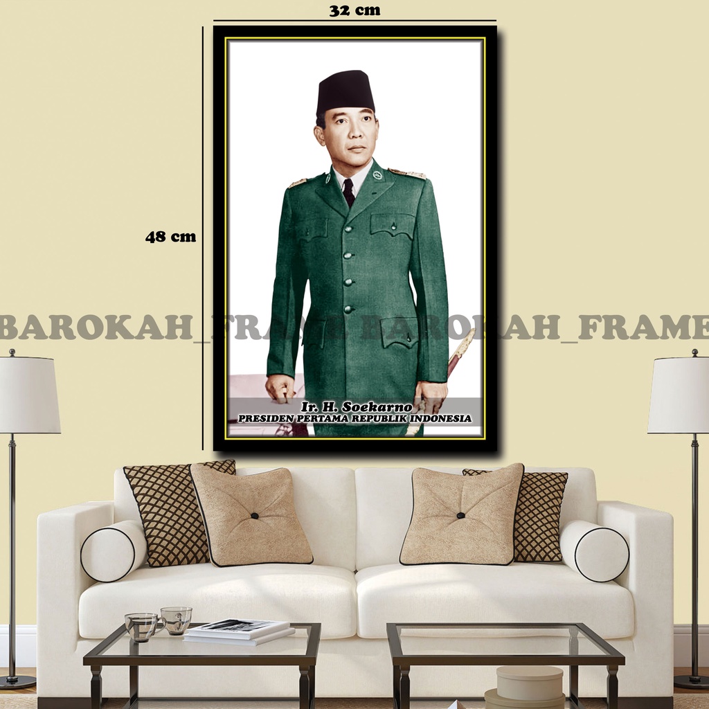 Foto Habaib Habib dan Ulama Bingkai , CUSTOM / REQUEST Sendiri Ukuran A3+ 32X48CM