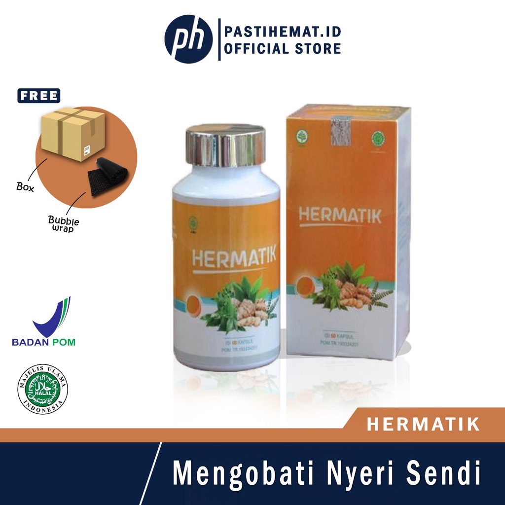 (DIJAMIN ORI) Hermatik Herbal Alami BPOM Rematik Pun Pergi