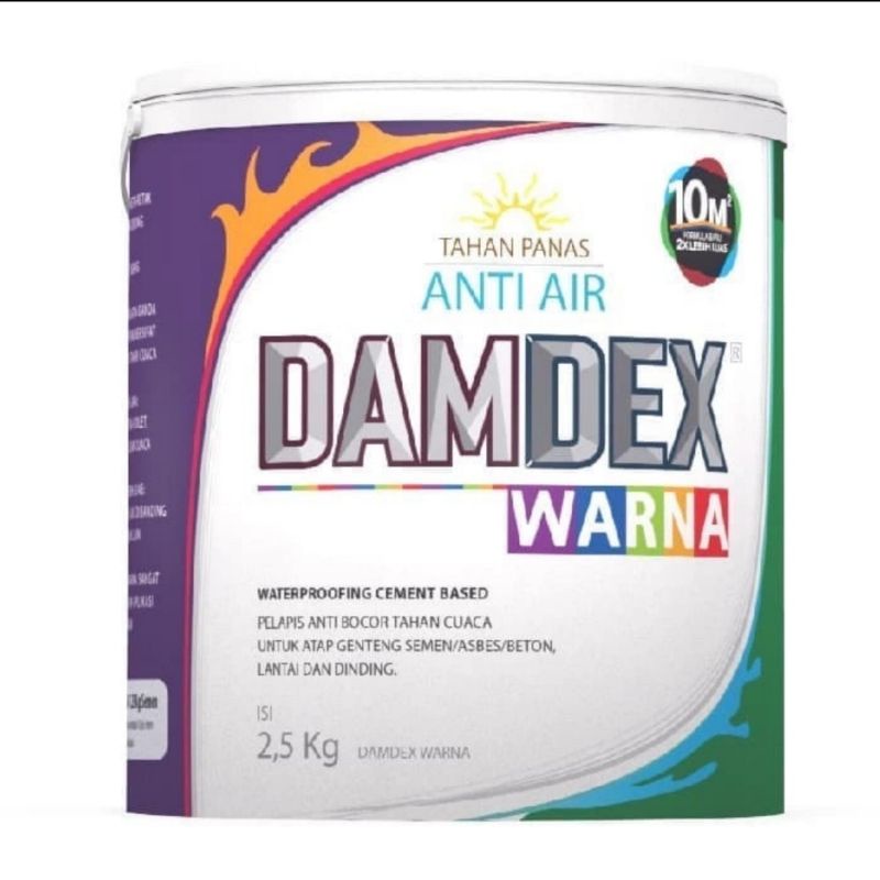 Damdex Warna Hitam 2.5kg Anti Bocor Waterproofing Cat Kolam Koi