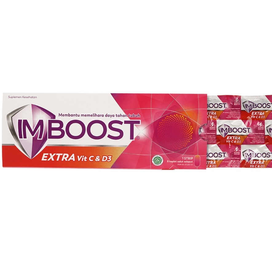 Imboost  EXtra Vit C &amp; D3 Strip ORIGINAL-BPOM