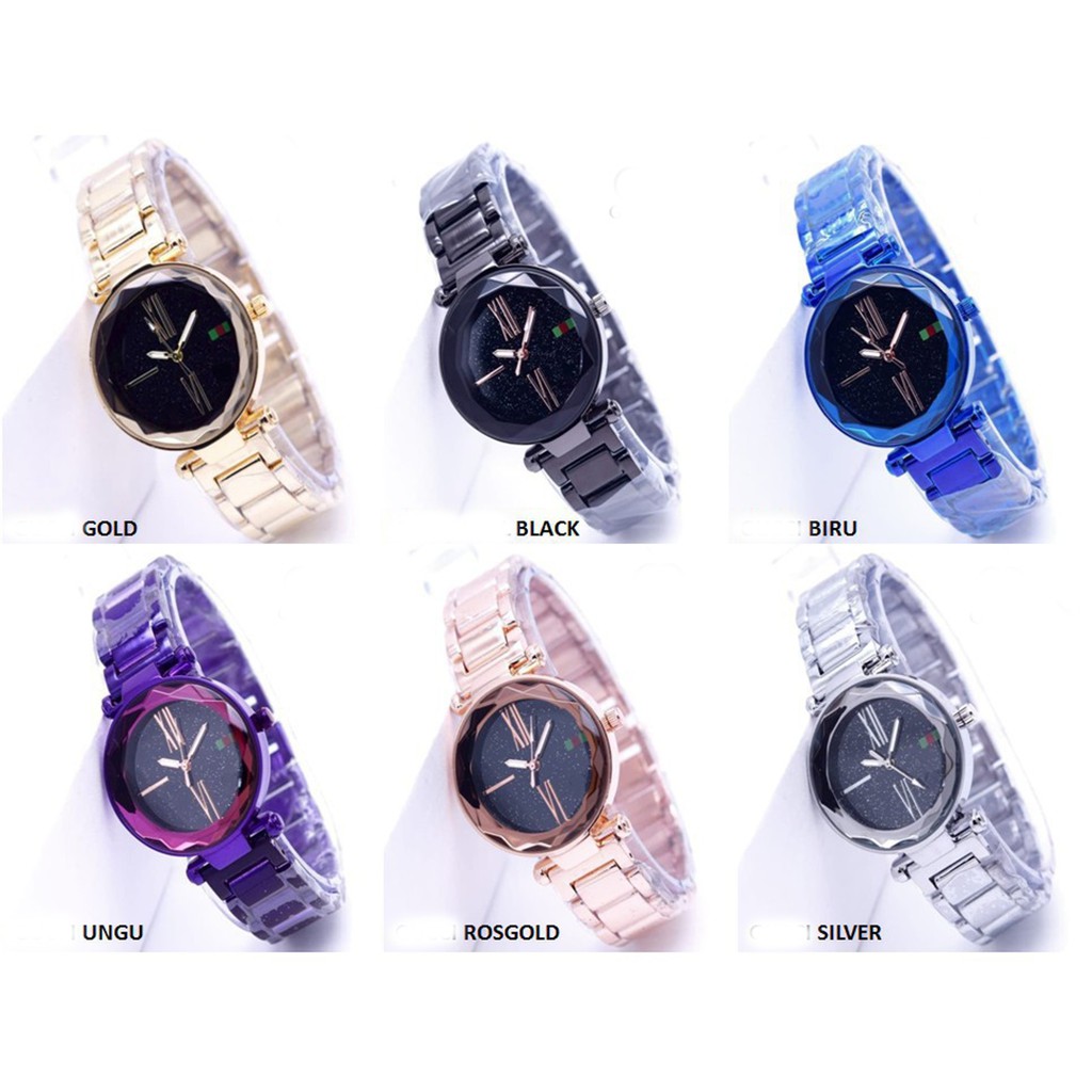 [✅COD] Jam Tangan Rantai Analog Watch Aksesoris Fashion Korean Style Wanita Cewek Anti Air Murah Couple Original