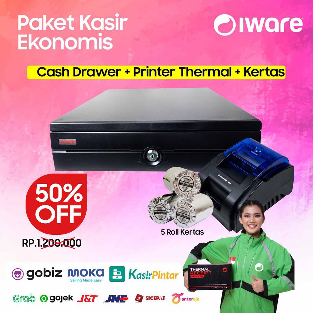 

{{BAYAR DI TEMPAT}} PAKET KASIR / PPOB ANDROID ( CASH DRAWER + PRINTER BLUETOOTH + KERTAS ) SALE