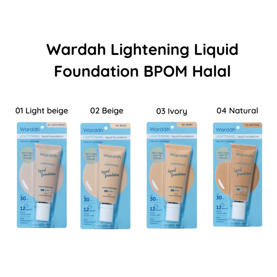 ★ BB ★ WARDAH Lightening Liquid Foundation 25 ml | Concealer Lightening 7 gr