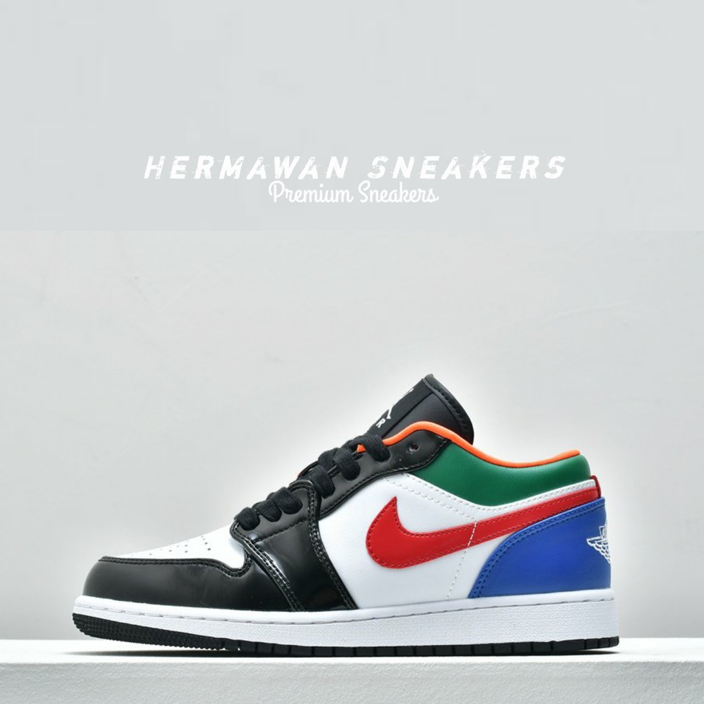 Sepatu Nike Air Jordan 1 Low Multicolor Premium by Hermawansneakers.id