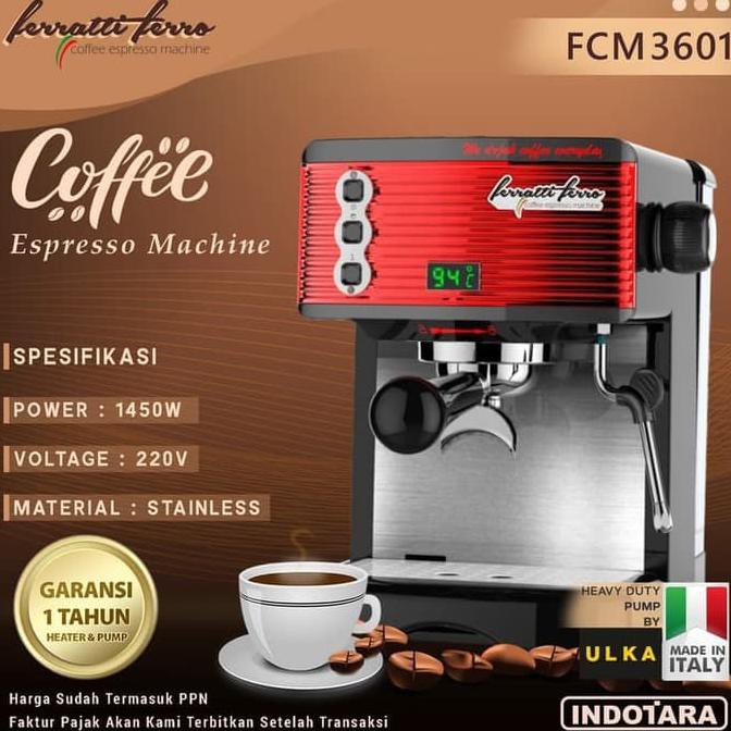 Ferratti Ferro Espresso Machine Fcm3601