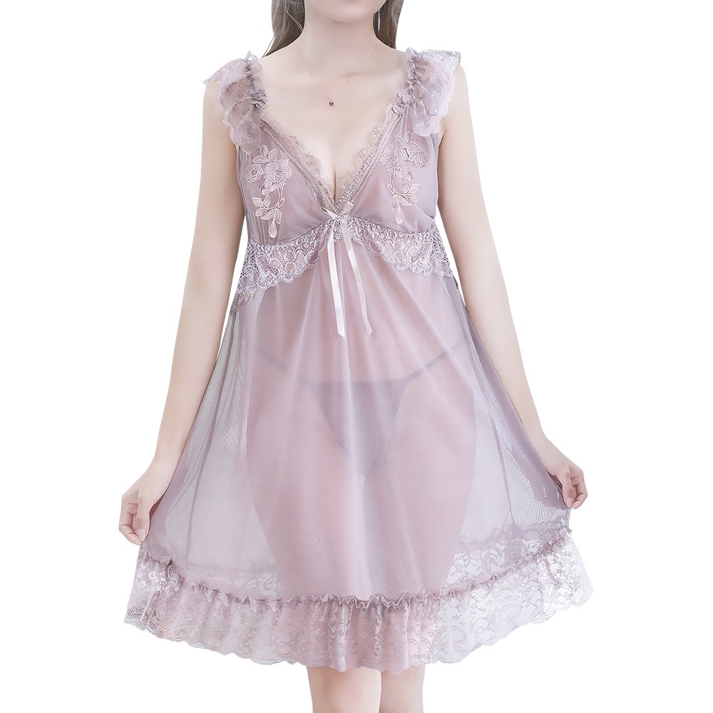 Scelta - Lingerie Dan Gstring Sexy Baju Tidur Transparan G-String Ld Ht 83048