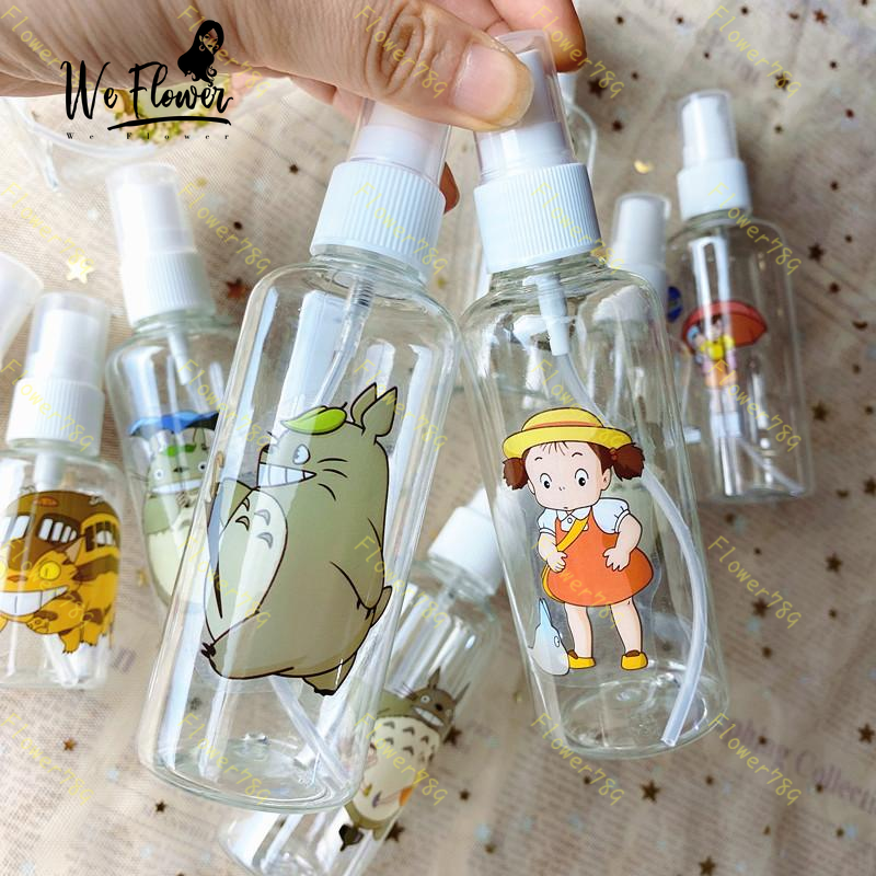 (We) Botol Kosong Bahan Plastik Desain Totoro Kartun Kapasitas 50ml/100ml Portabel Untuk Travel