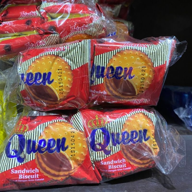 QUEEN BISKUIT ISI COKLAT