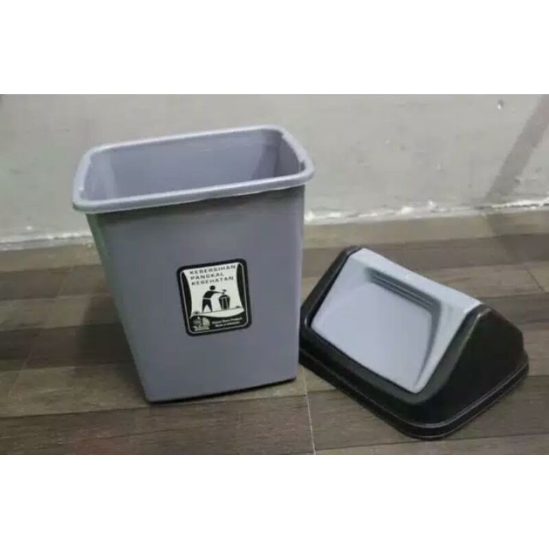 Tempat sampah tutup 10L/15L