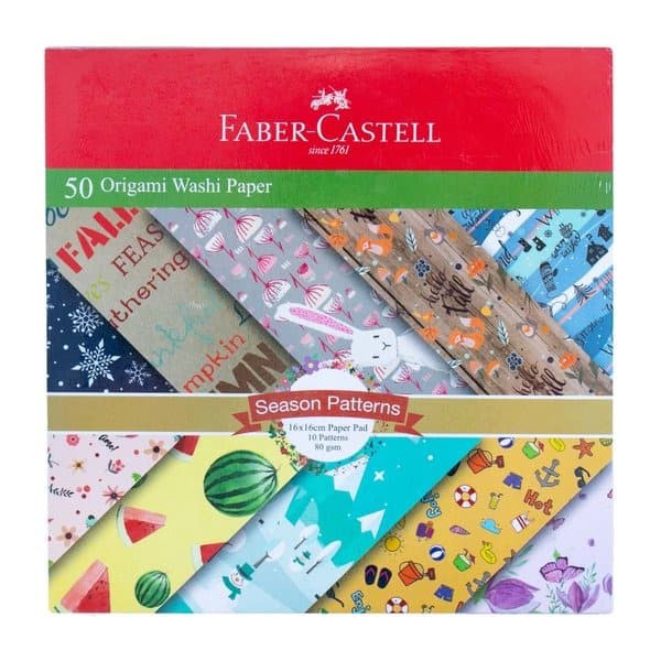 Faber Castell 50 Origami Washi Paper 16x16cm 500700