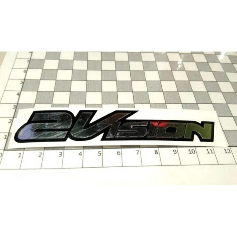 stiker KYT 2Vision chrome