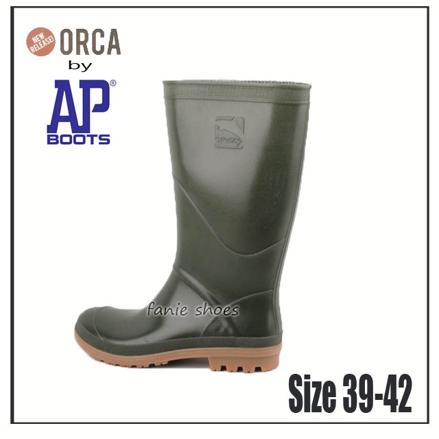 Orca Boot by AP Panjang 39-42 / Sepatu Karet Boots Tahan Air / Sepatu Safety / Sepatu Boot