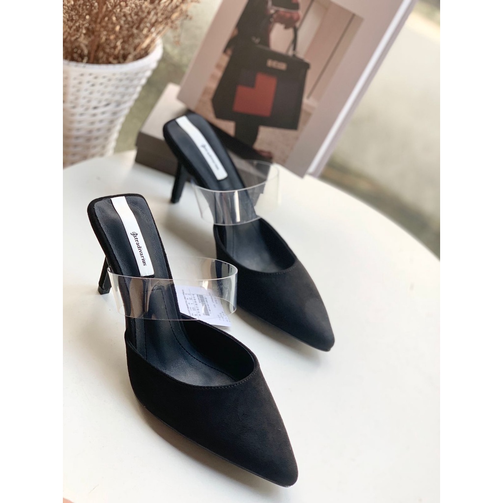 SEPATU WANITA STS017 STS VYNIL HEELS PREMIUM IMPORT