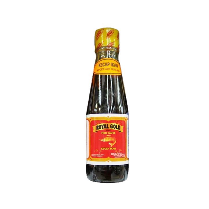 KECAP IKAN ROYAL GOLD FISH SAUCE 200 ML - ECERAN ( BUBBLE )