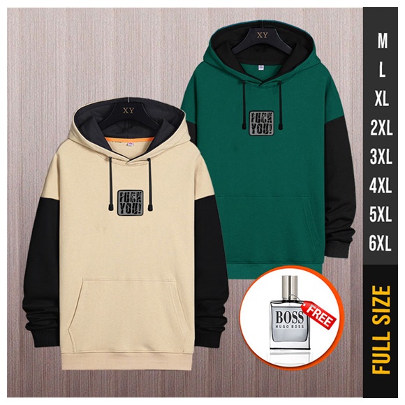 SWEATER  HOODIE FU OVERSIZE JAKET SWITER PRIA UNISEX JUMBO JAKET SWITER BIG SIZE