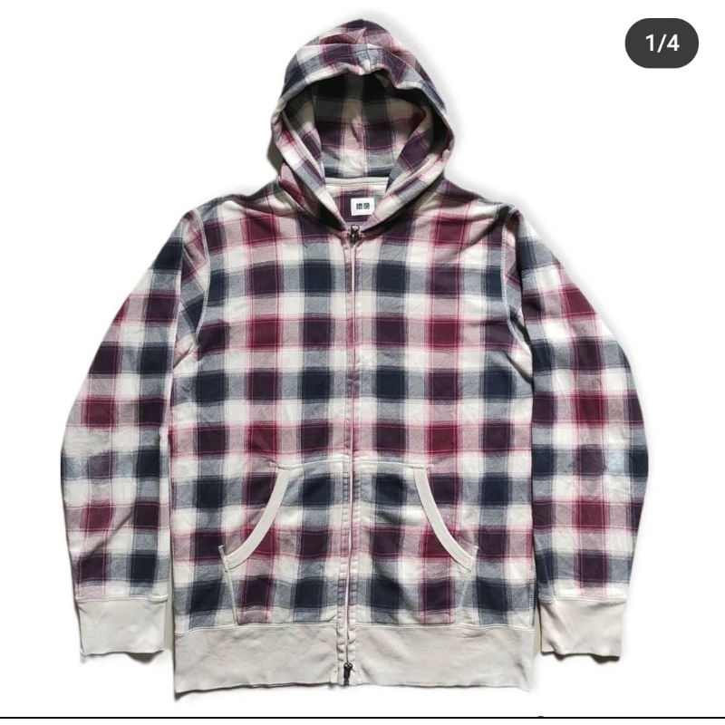 zip Hoodie uniqlo tartan