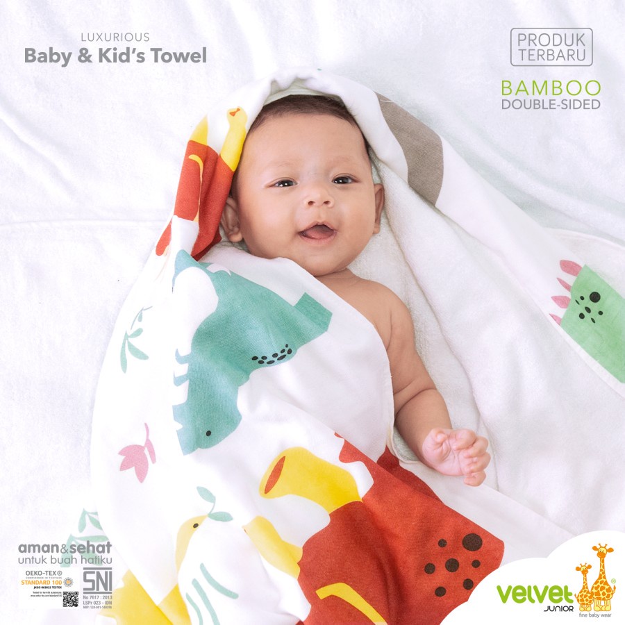 Velvet Luxurious Towel Baby &amp; Kids 120x60 - Handuk Anak