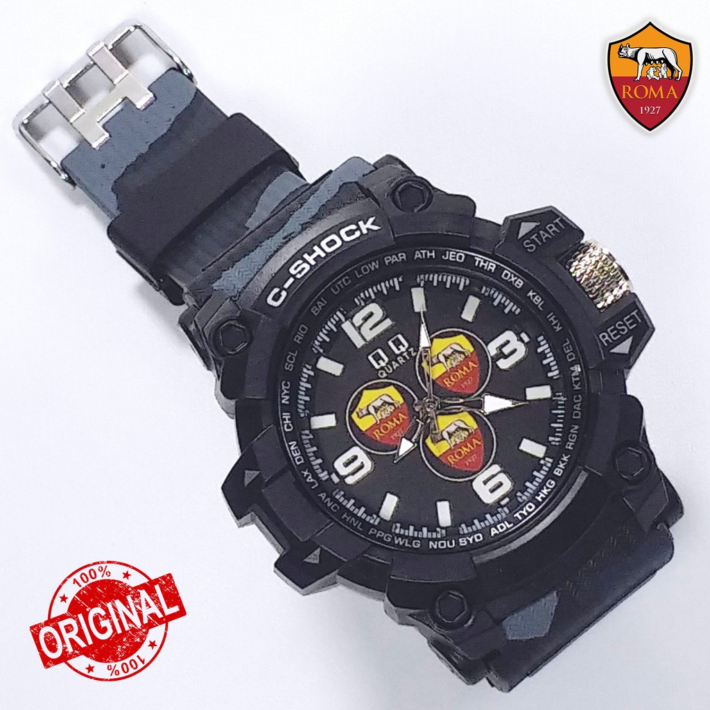 [SPECIAL EDITION] Jam Tangan As Roma Outdoor Army Hitam