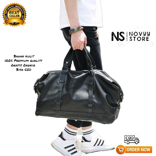 CLUTCH PRIA TAS GYM TAS TRAVEL KULIT PRIA TRAVEL BAG KULIT TAS OLAHRAGA KULIT TRAVELING NS 71