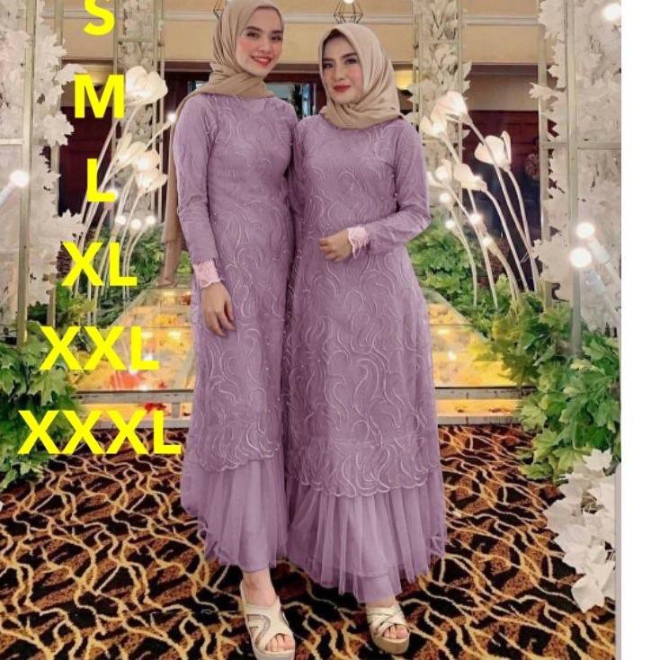 ✼ MAXI GERALDINE / GAMIS PESTA/ GAMIS TILE S M L XL XXL XXXL ✵