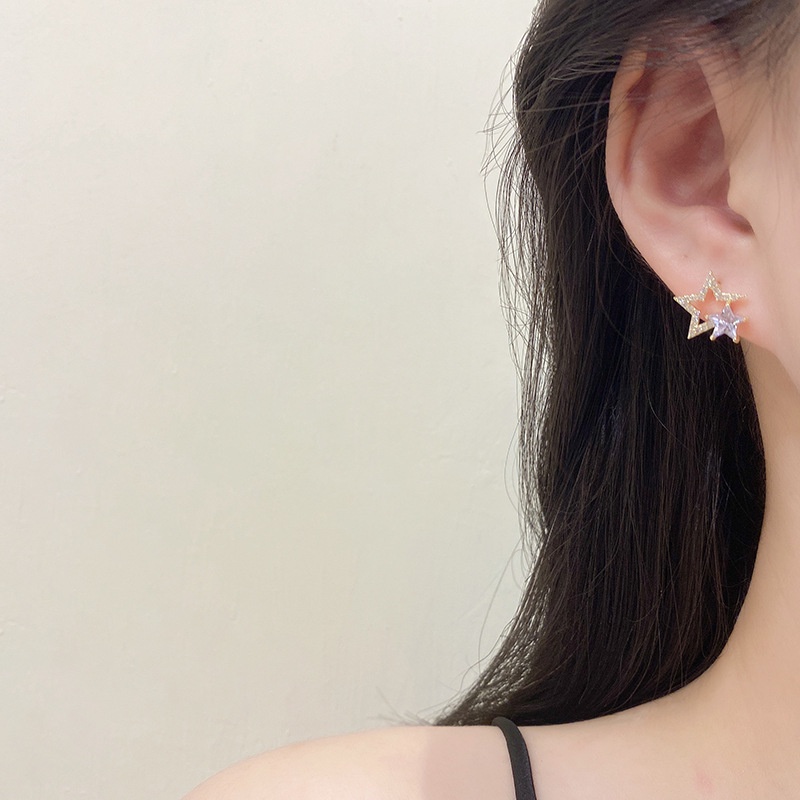 Anting AT230 Tembaga Lapis S925 , Unik Lucu Keren Fashion Wanita Elegant /Deluna/ BS