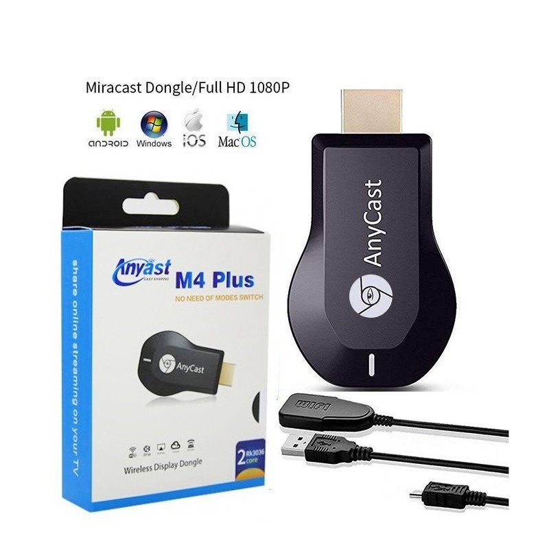 Anycast Dongle M9 PLUS Wifi HDMI Dongle ORIGINAL No Need Of Modes Switch Easy Sharing