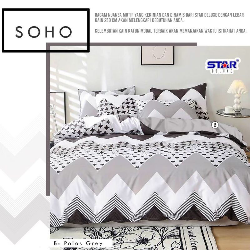 sprei katun lokal cvc star