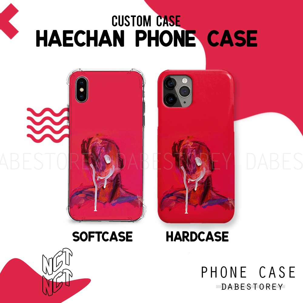 [SEHARI JADI] HAECHAN PHONE CASE HANDPHONE REDDISH PAINTING