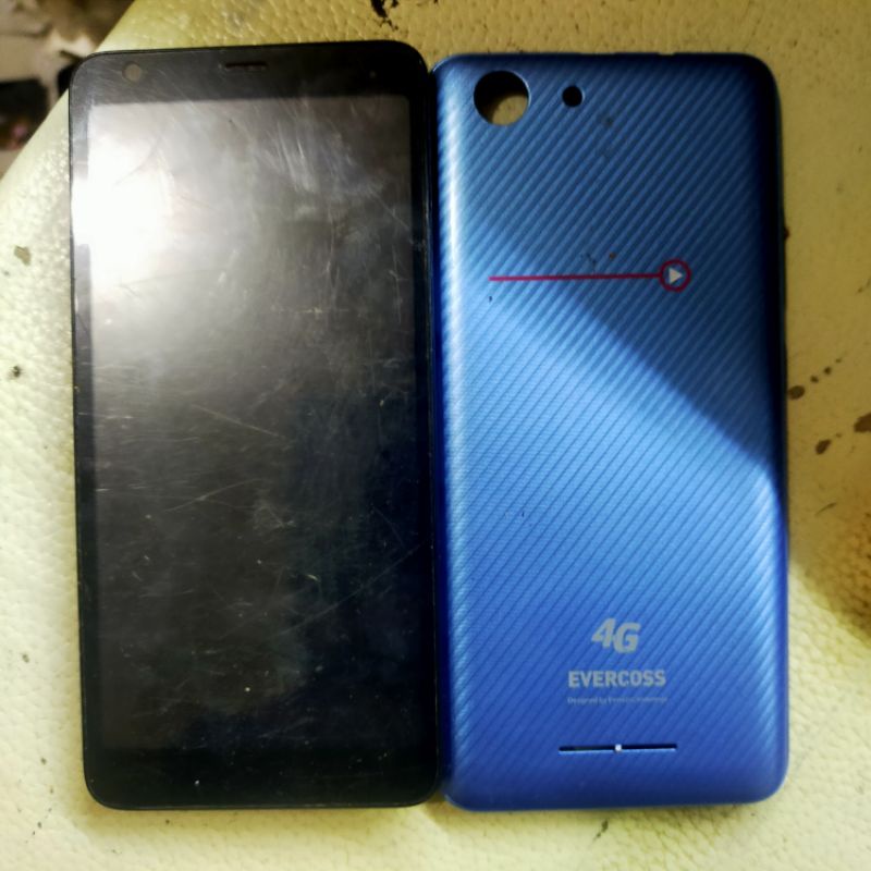 LCD & TOUCHSCREEN ORIGINAL COPOTAN EVERCOSS M55B. LCD.TOUCHSCREEN.BACKDOR.FRAME. BAGUS.