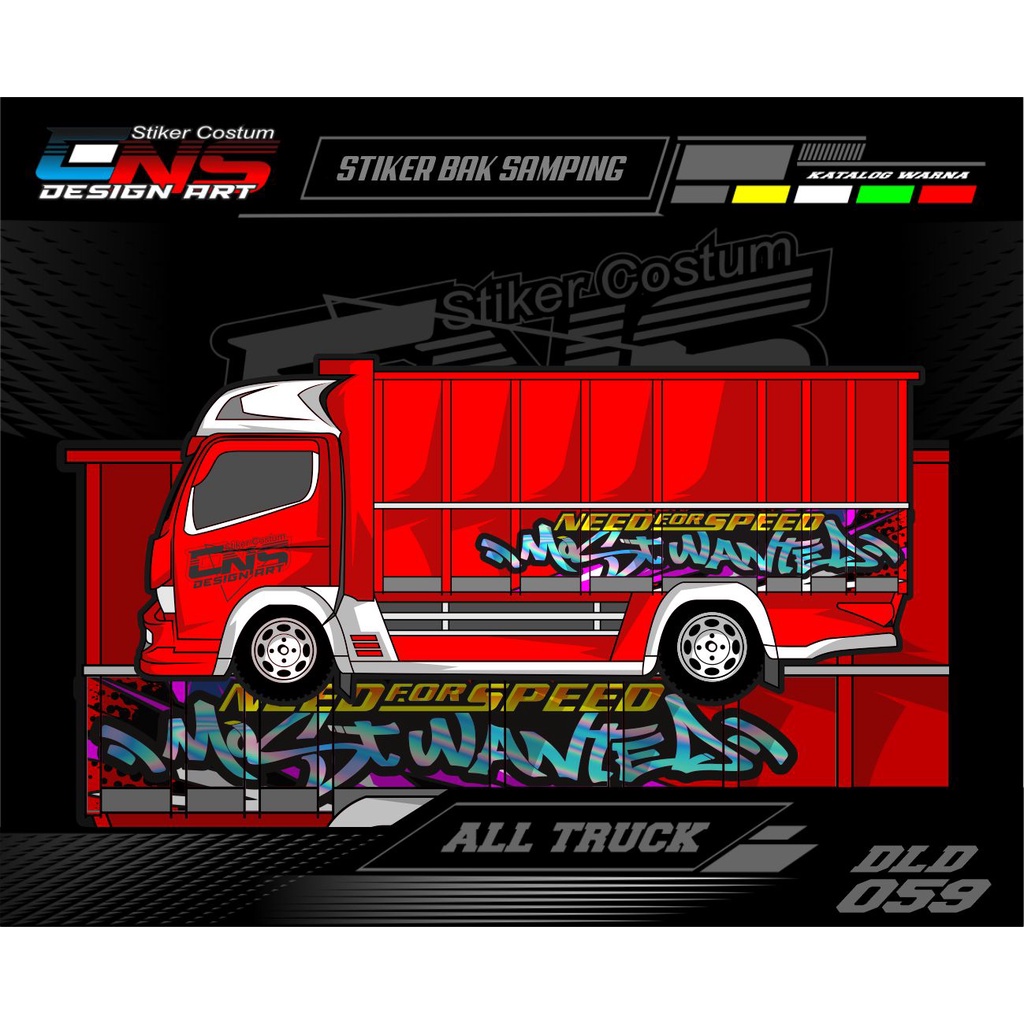 Sticker Stiker Truk Canter Sticker Stiker Bak Samping Truk Canter Dump Ragasa Giga Elf Stiker Printi
