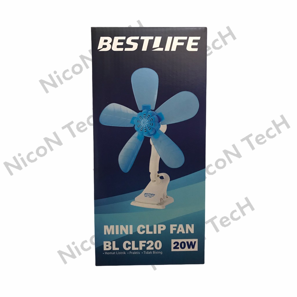 Kipas Angin 3in1 20 Watt Duduk Jepit Gantung 5 Baling / Mini Clip Fan