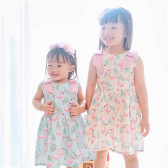 Bebibolu | Flamingo Dress Green