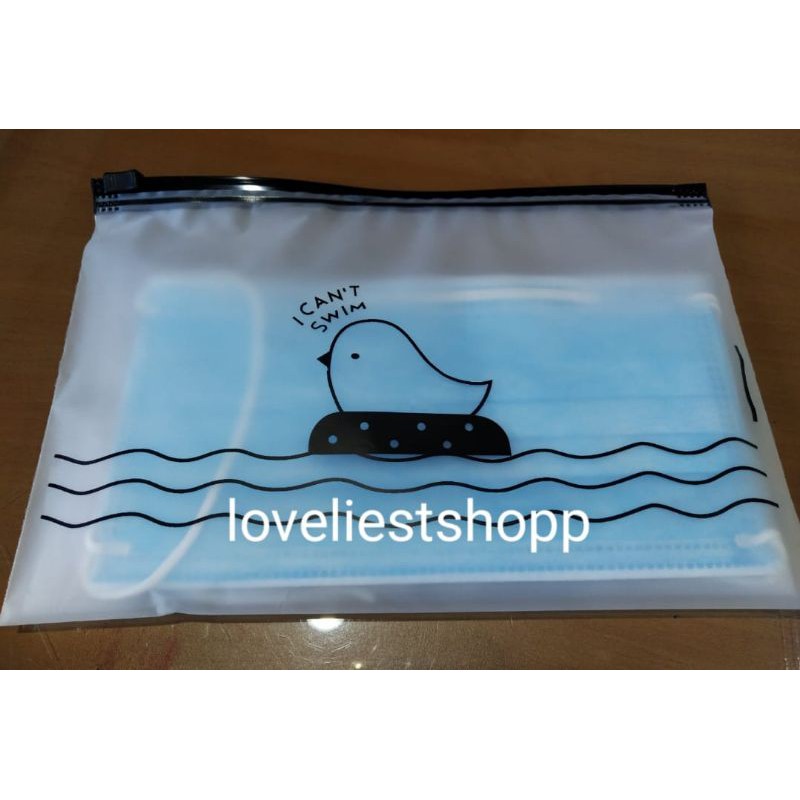 Tempat penyimpanan masker portable kotak masker wadah masker plastik klip masker storage organizer