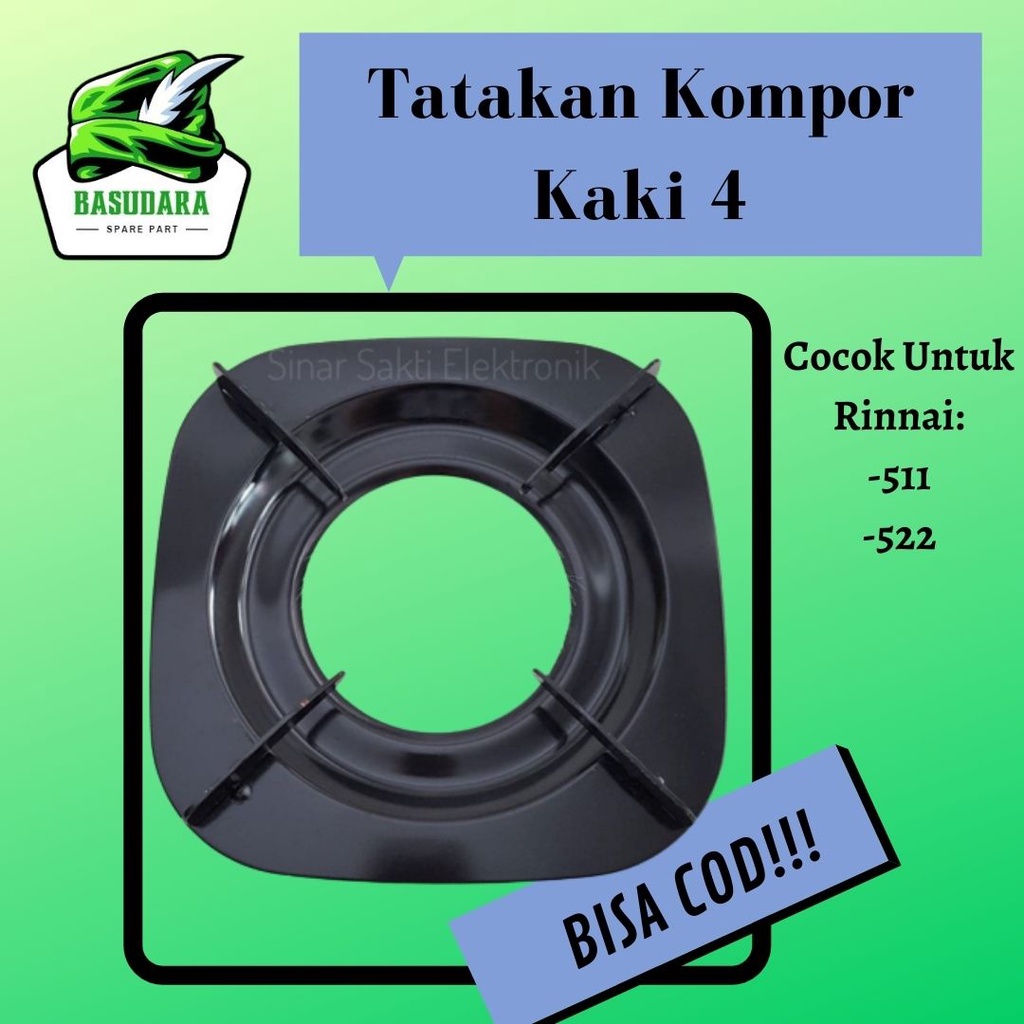 Tatakan, Kaki 4 Kompor Rinnai 1 2 Tungku 511 522 / Tungku Tatakan Tangkringan Jagrak Dudukan Besi Ov