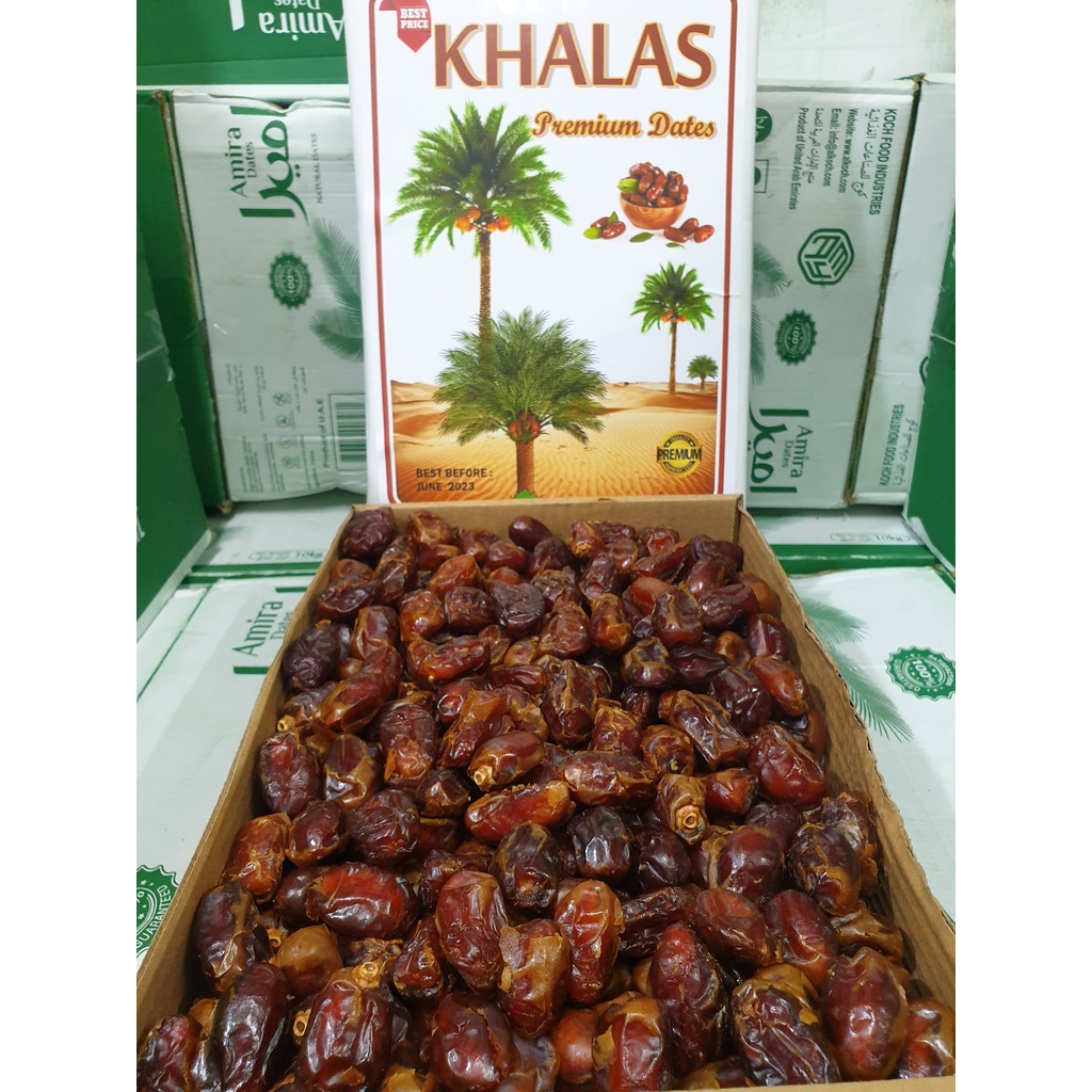 [NEW] 2KG KURMA KHALAS PREMIUM /AL SAAD [ KEMASAN DUS ]