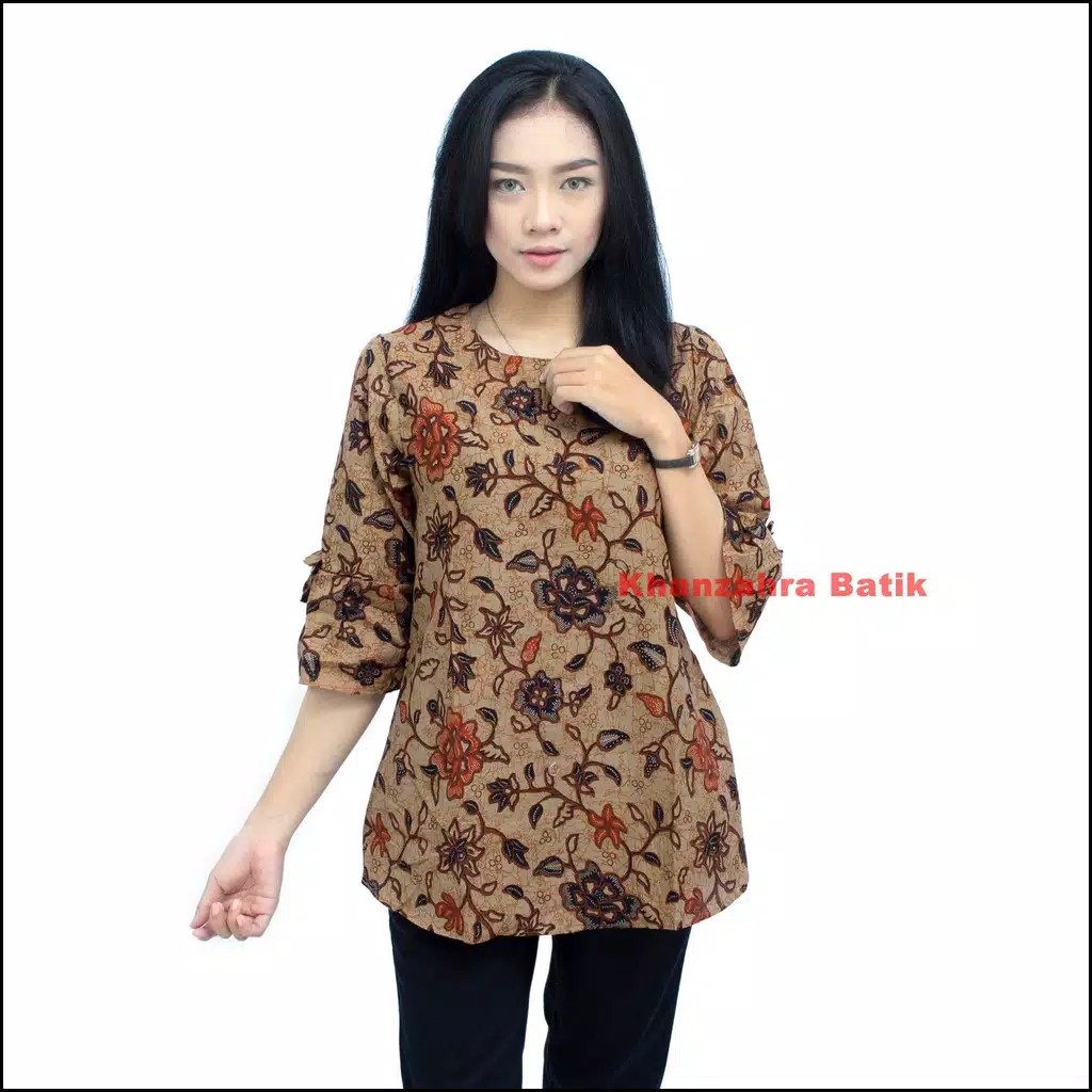 Atasan Batik Wanita Dolby Dolbi Dobby Doby Tenun Sutra Tulis Halus Katun Atbm Baron ,sarombit