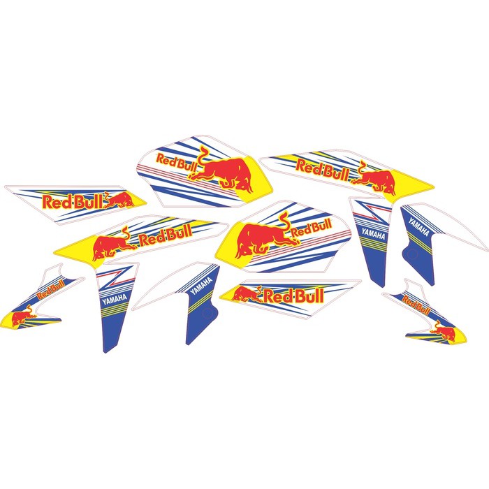 Sticker Vixion Advance (2015) Striping Red Bull