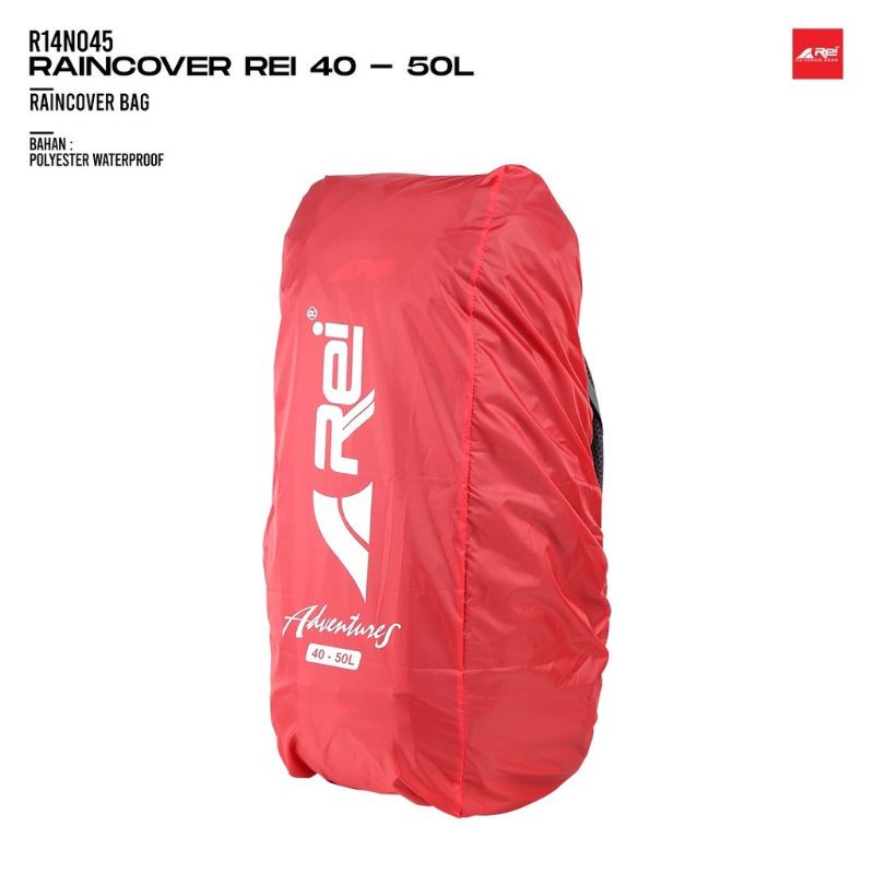 READY RAIN COVER AREI 40-50 liter || cover bag/penutup tas arei outdoorgear original product