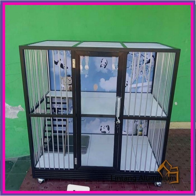 Kandang Aluminium KUCING LUCU MINIMALIS