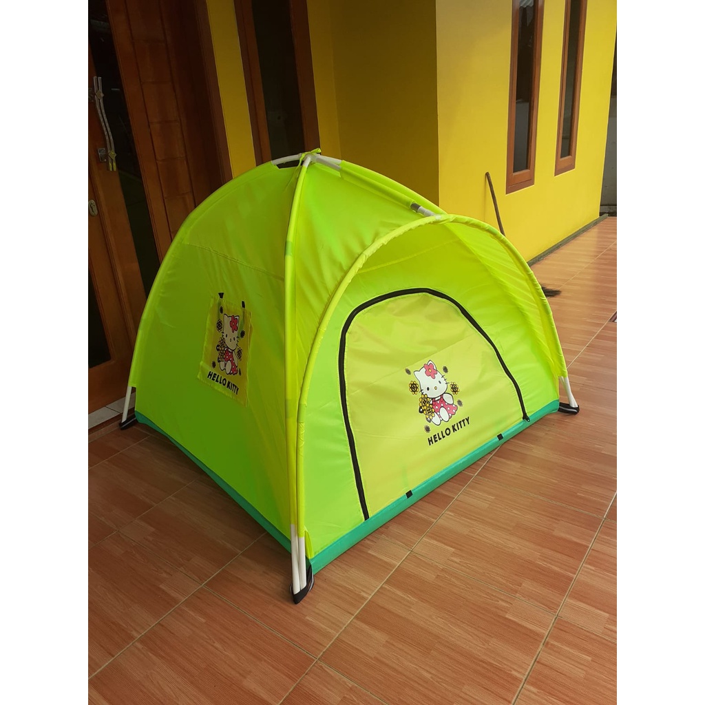 Promo Tenda Anak | Tenda Camping Anak | Tenda Mainan Anak | Tenda Anak Ful Hijau Ukuran 100cm,120cm,140cm