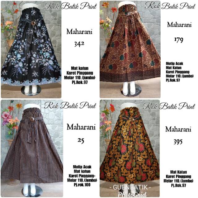 ROK BATIK PRINT MAHARANI original BATIK PEKALONGAN