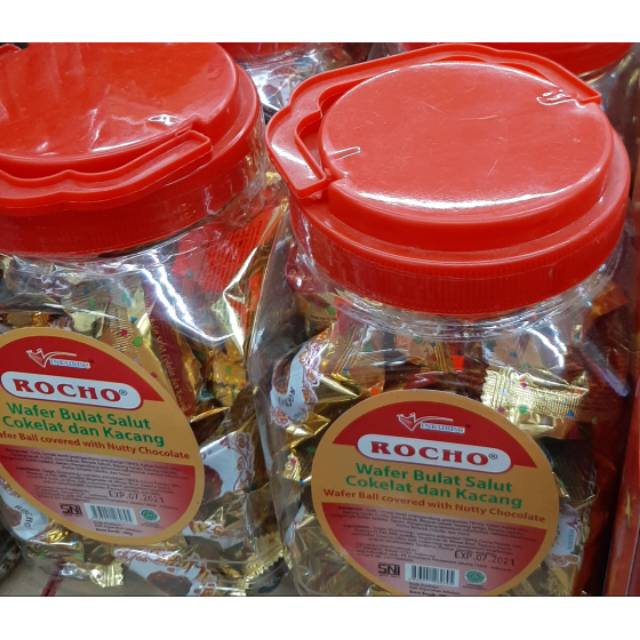 

Rocho wafer bulat salut coklat kacang