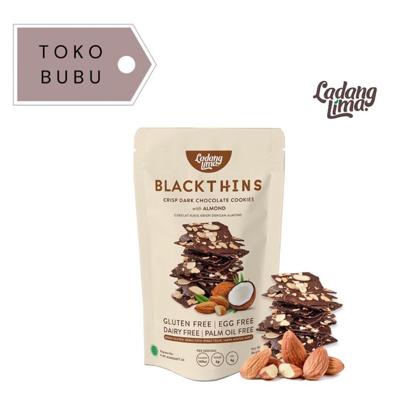 

Blackthins Dark Cookies Ladang Lima Semarang Gluten Free