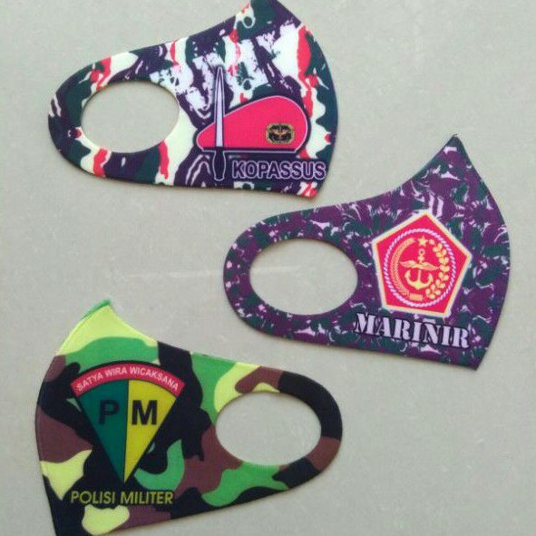 Masker scuba edisi TNI (Kopassus, Marinir & PM)