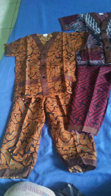 Batik Piama Anak Usia 0.1-5th  Motif Dan Warna Rondom Tidak Pilih
