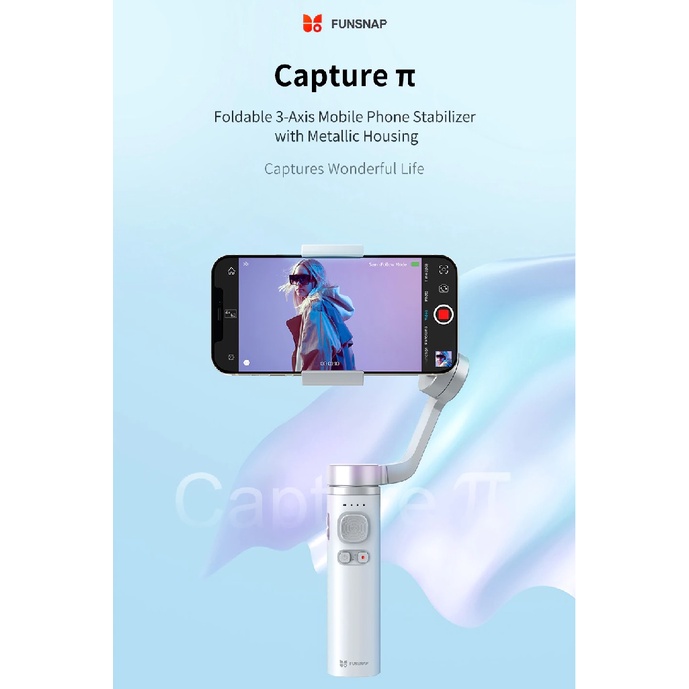 FUNSNAP Capture Pi - 3-Axis Foldable Smartphone Gimbal Stabilizer