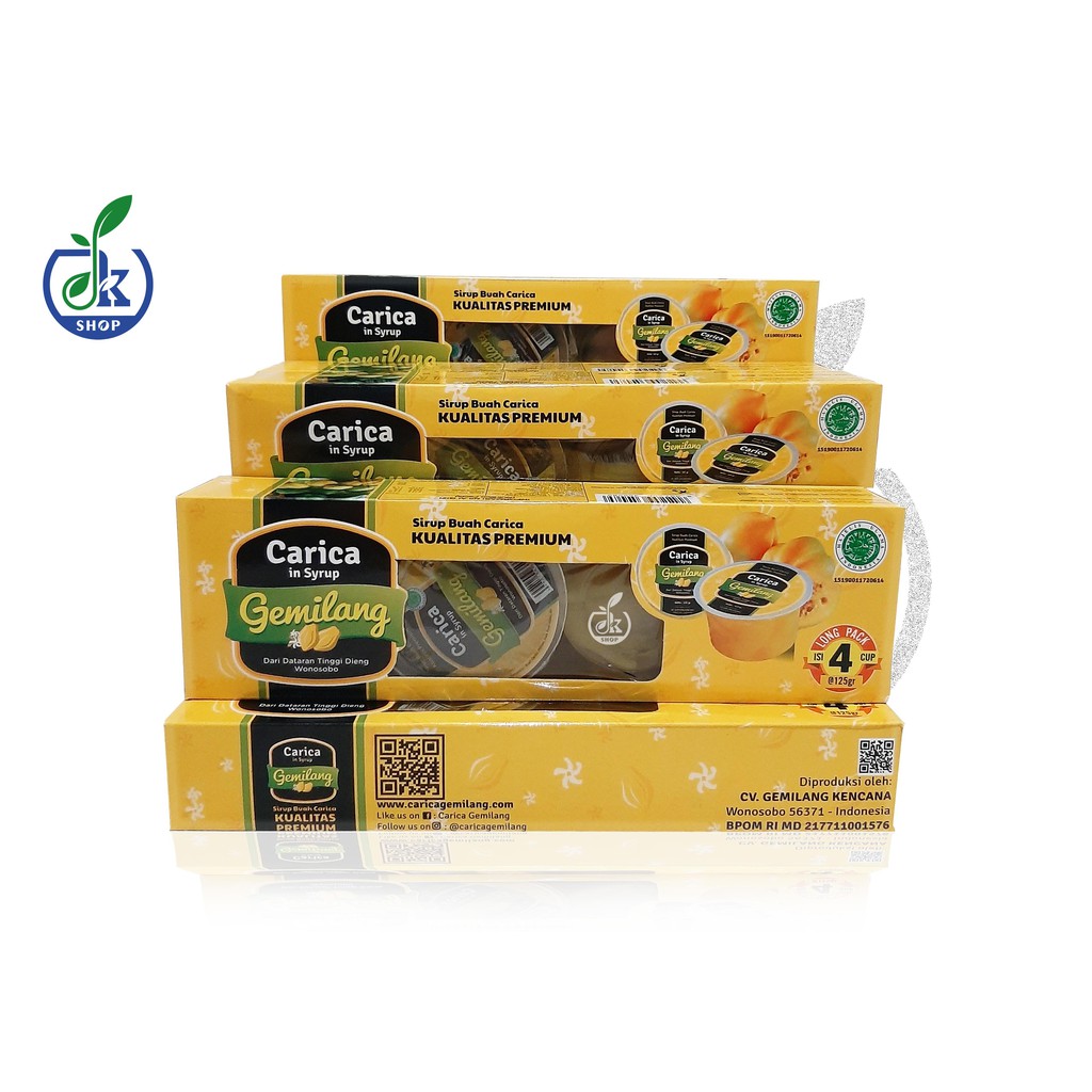 

Carica Gemilang Dieng Wonosobo Isi 4 Cup